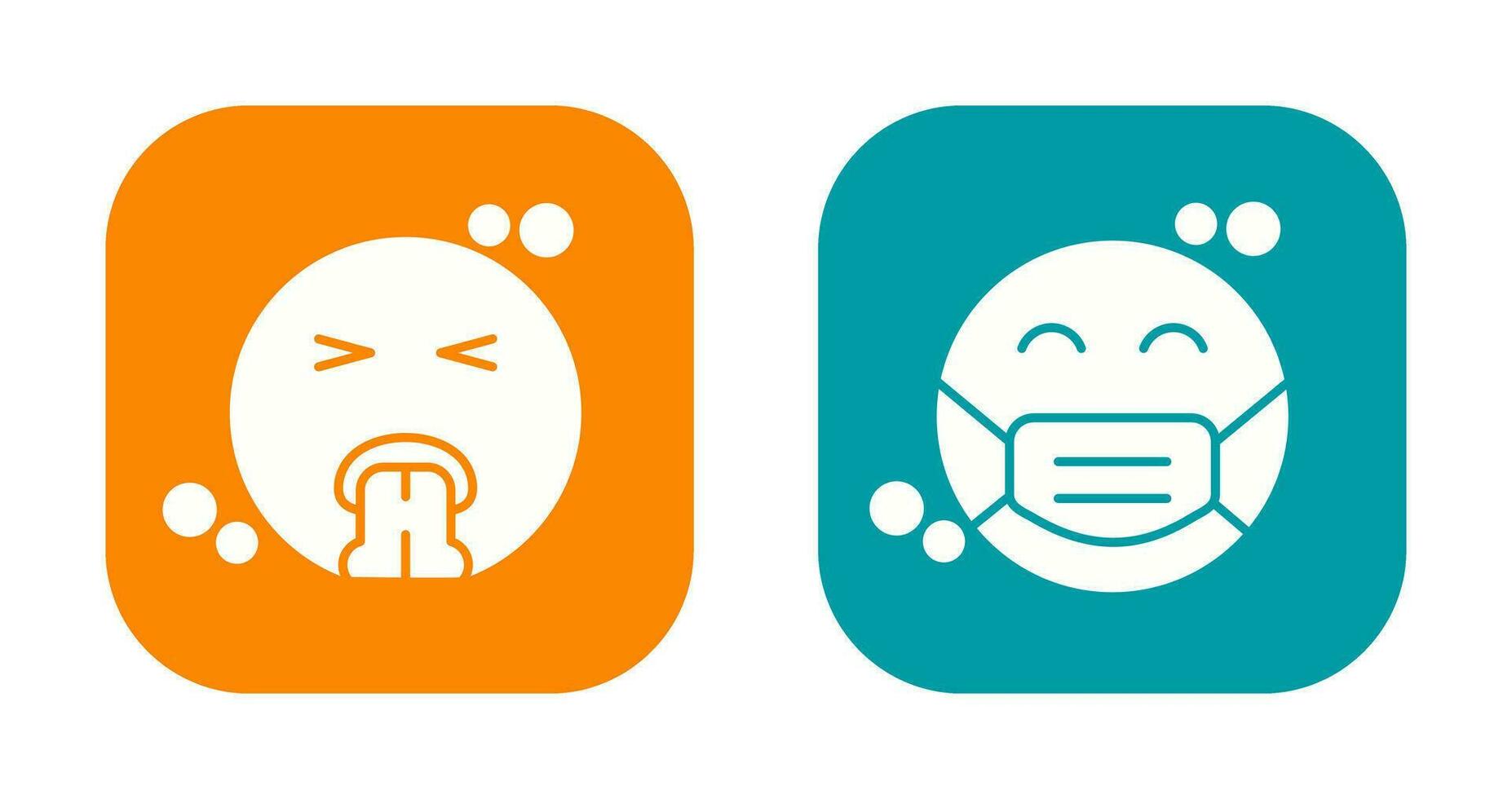 Vomit and Mask Icon vector