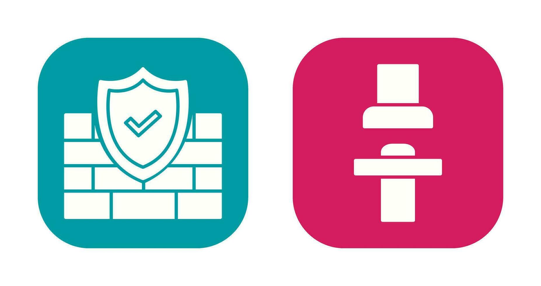 Firewall and Seat  Icon vector