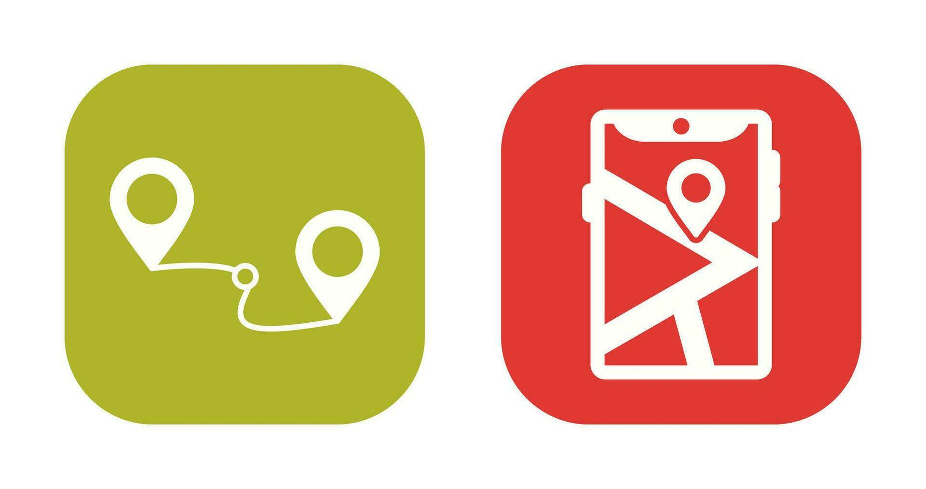 Route and Gps Icon vector
