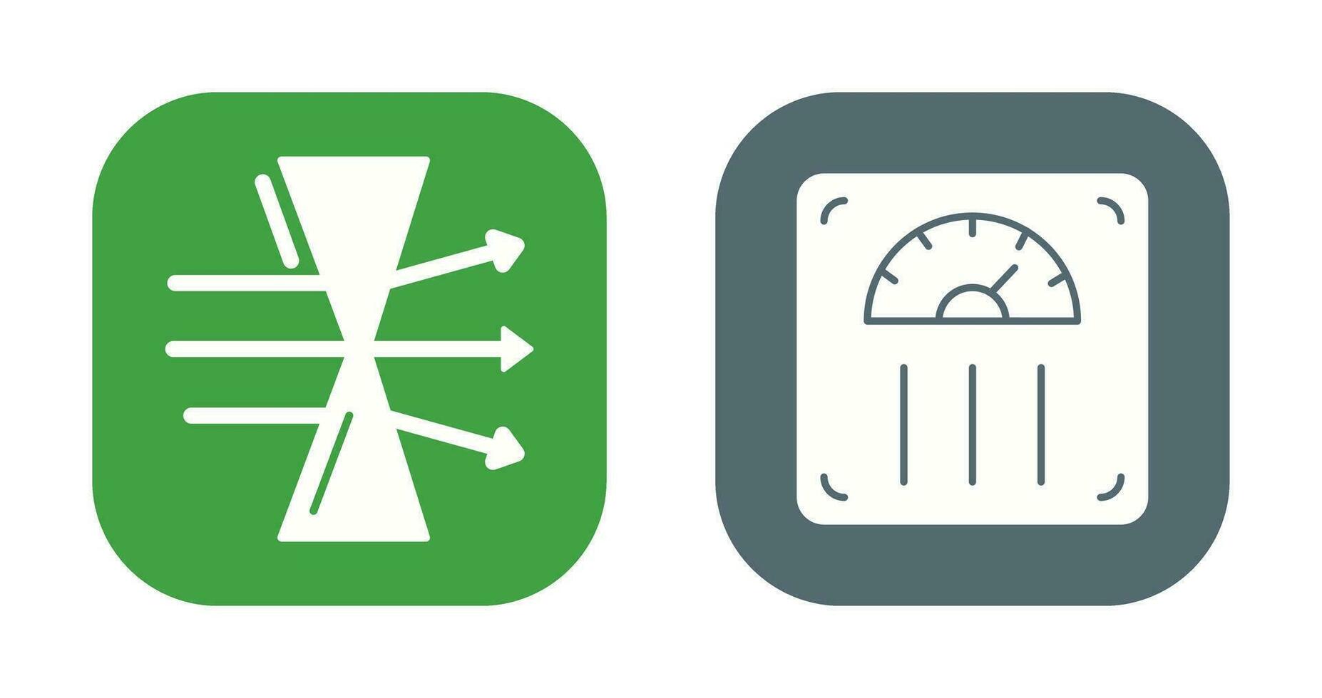 Dispersion and Weight Scale Icon vector