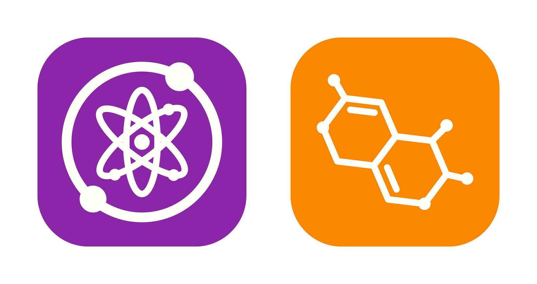 Proton and Molecule Icon vector
