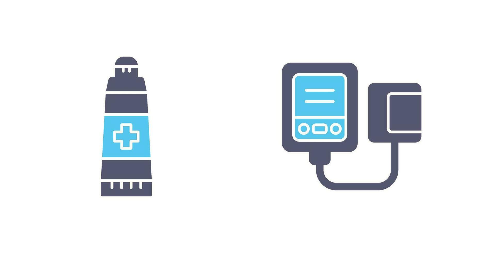 Ointment and Blood Icon vector
