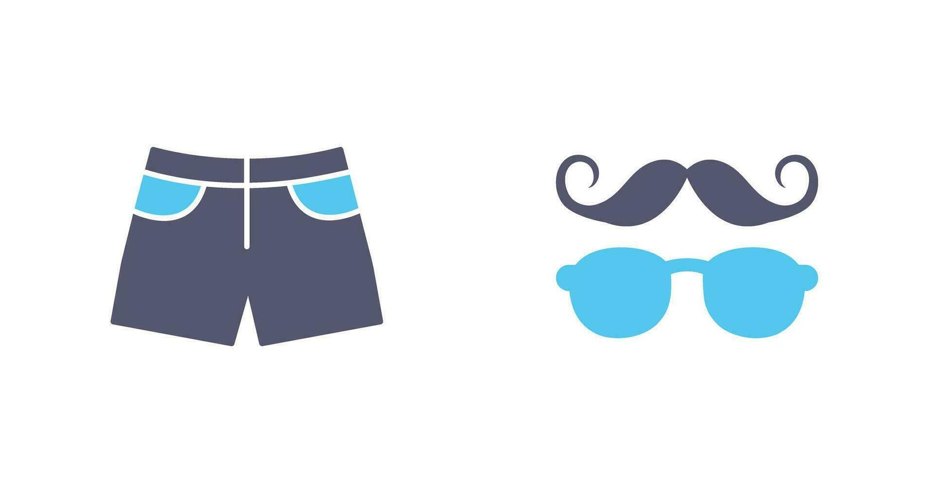 Hipster Style and Shorts Icon vector