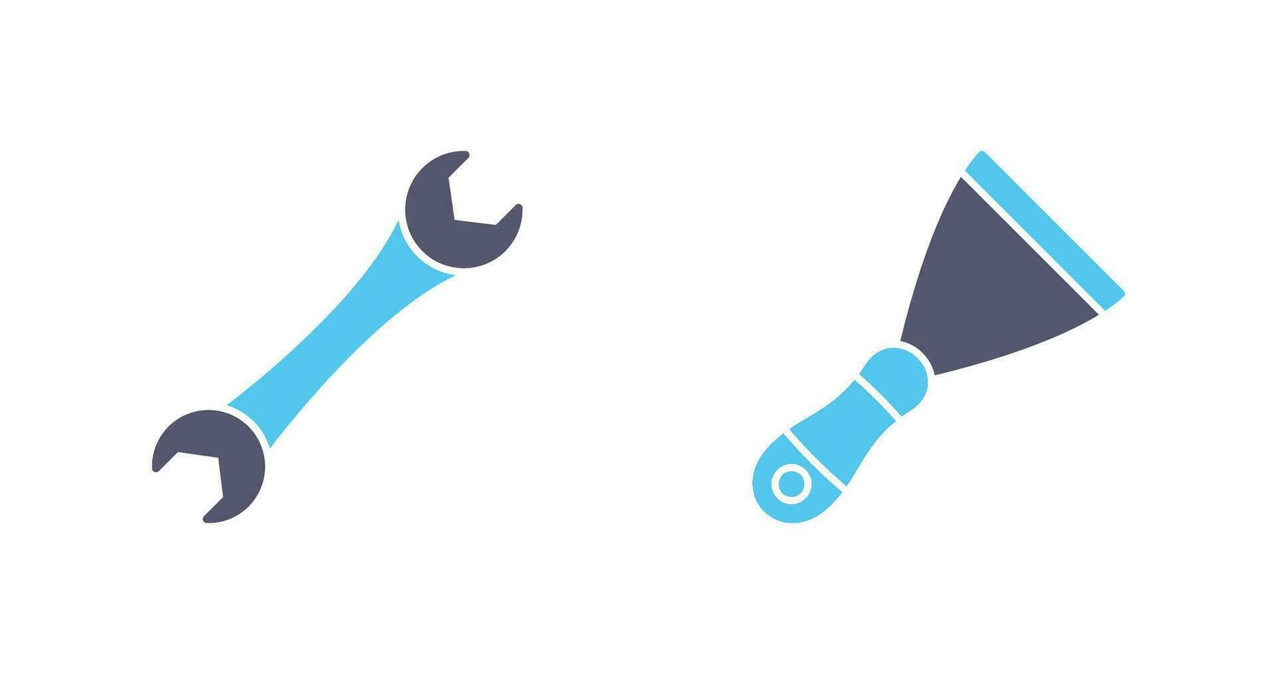 Spanner and Spatula Icon vector