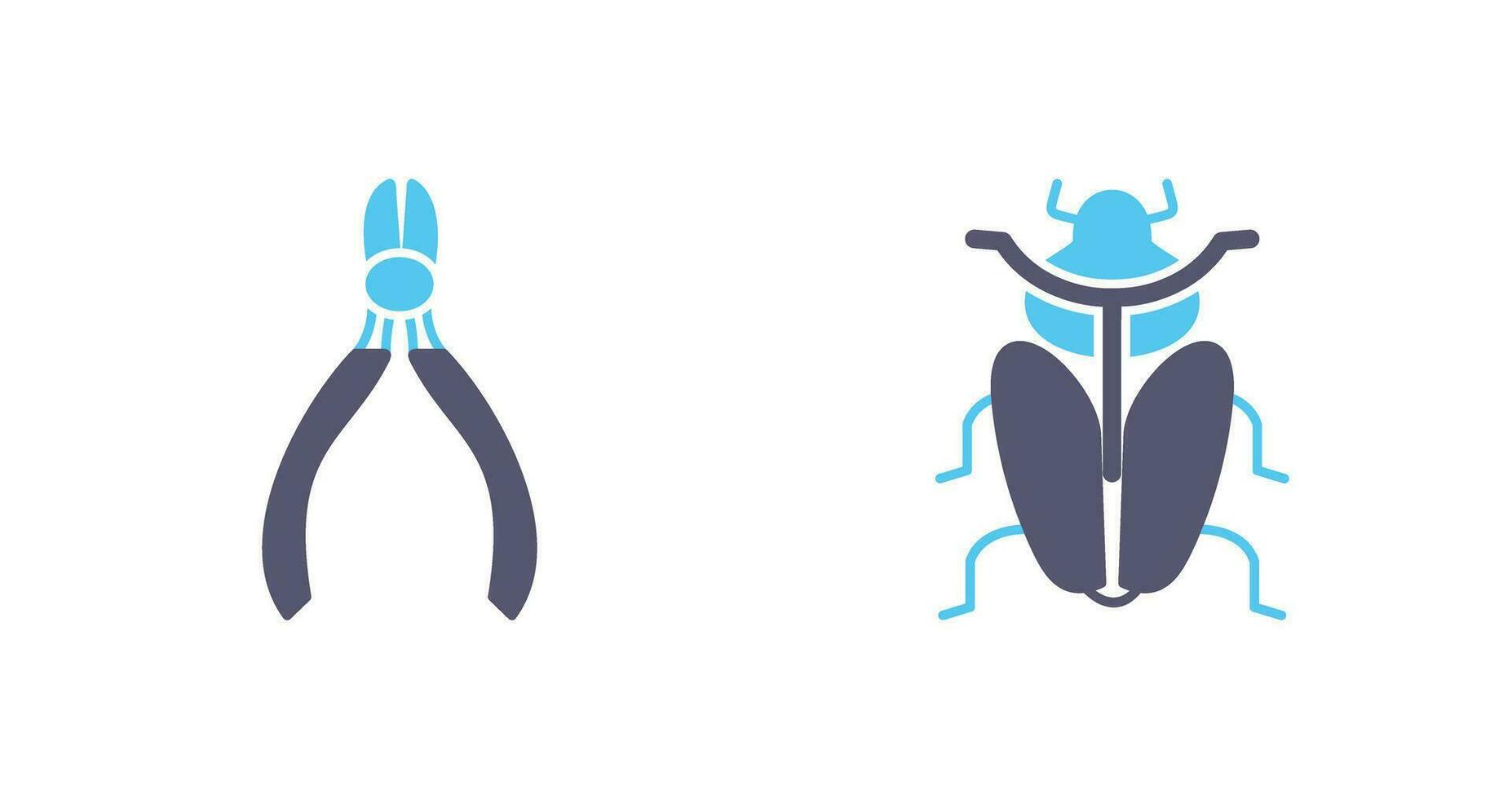 Cutter and Insect Icon vector