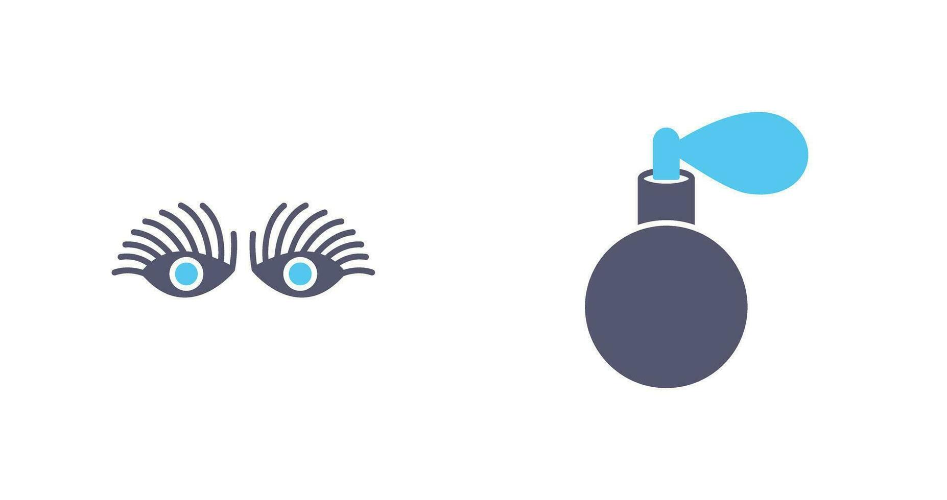 Longlashes and perfume Icon vector