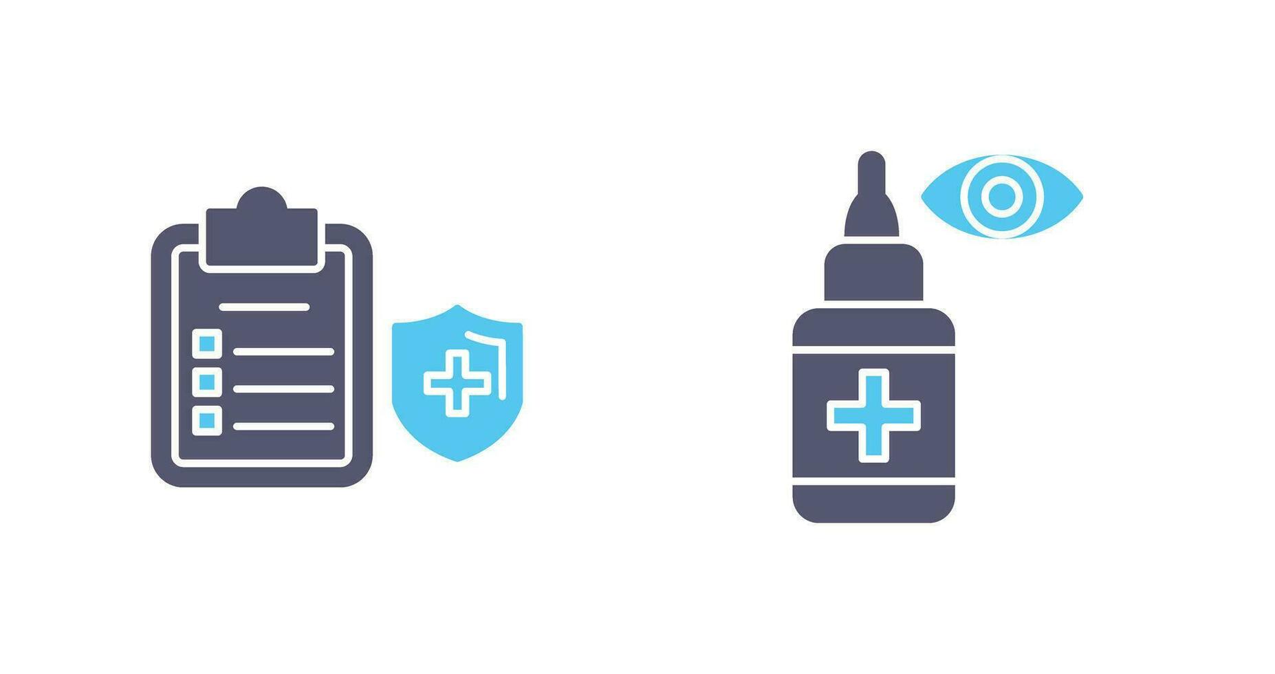 Medical Protection and Eye Icon vector