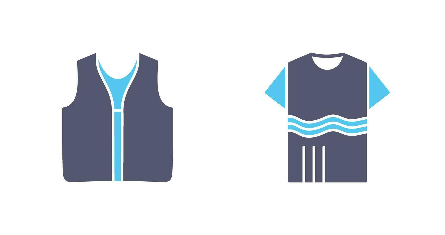 Swimming Vest and Accessory Icon vector