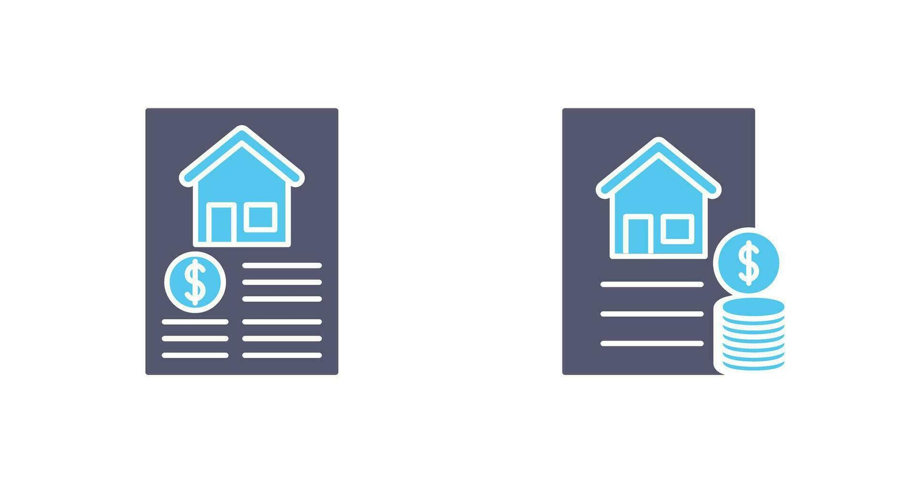 Document and Financial Icon vector
