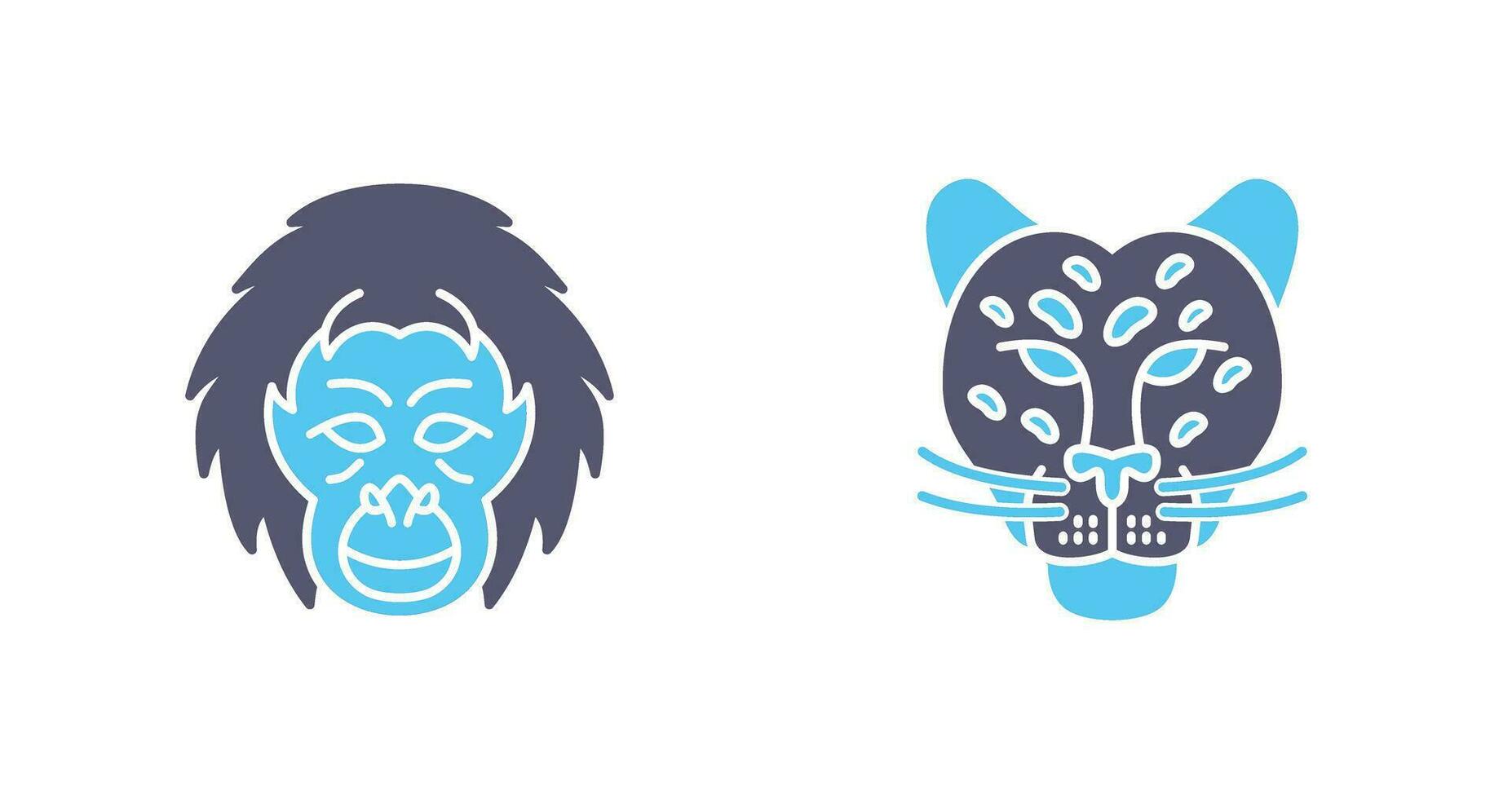 Orangutan and dangerous Icon vector