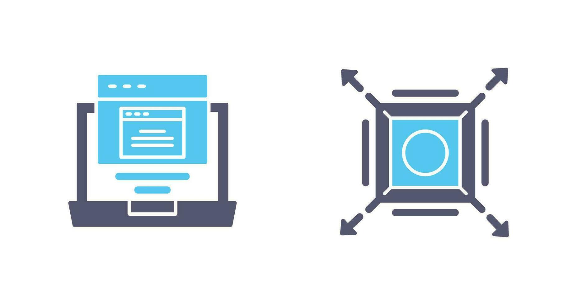Pop Up and Maximize Icon vector
