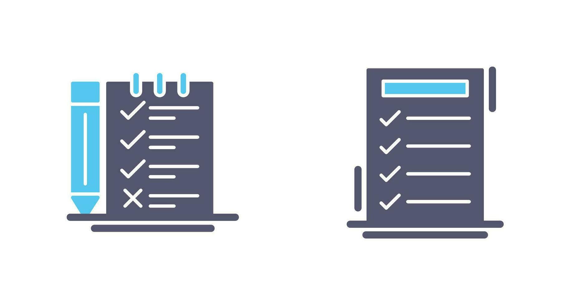 Survey Checklist and To do List Icon vector