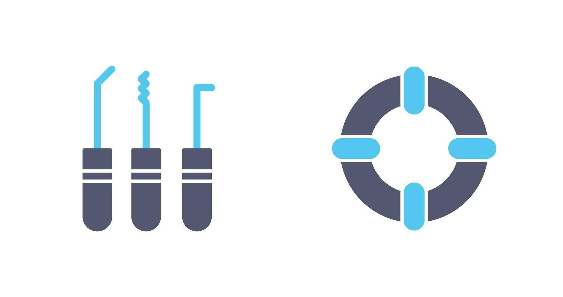 Lockpick and Life Guards Icon vector