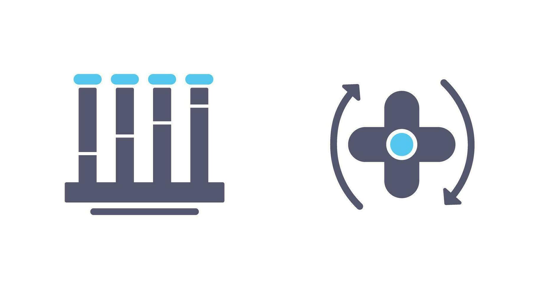 Communicating Vessels AND Rotate Icon vector