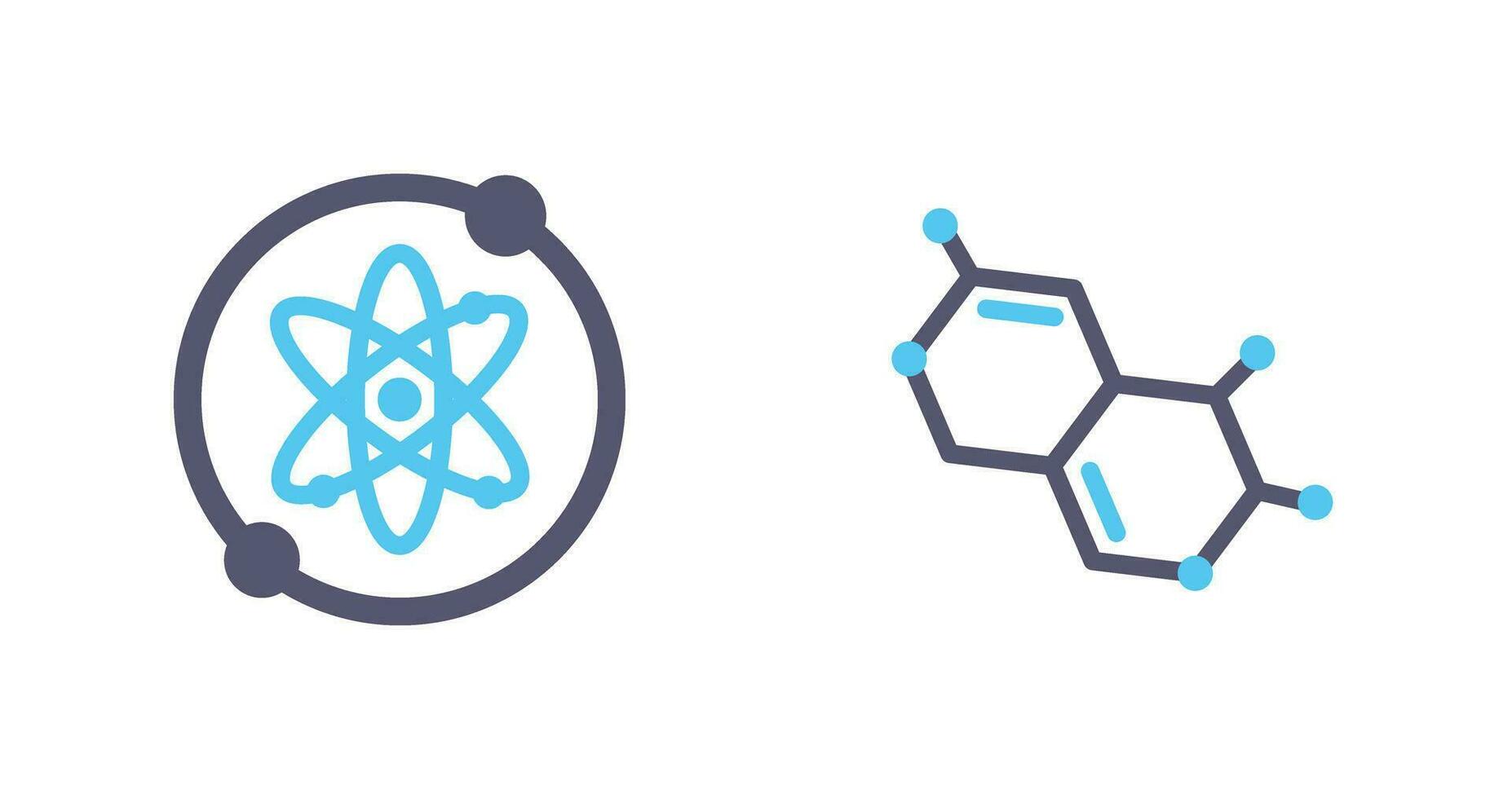 Proton and Molecule Icon vector