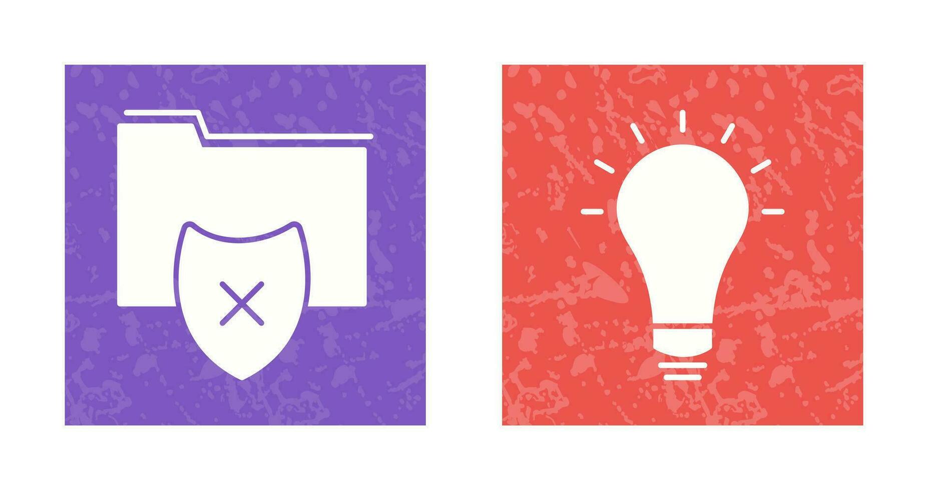 vulnerable folders and innovatives idea Icon vector