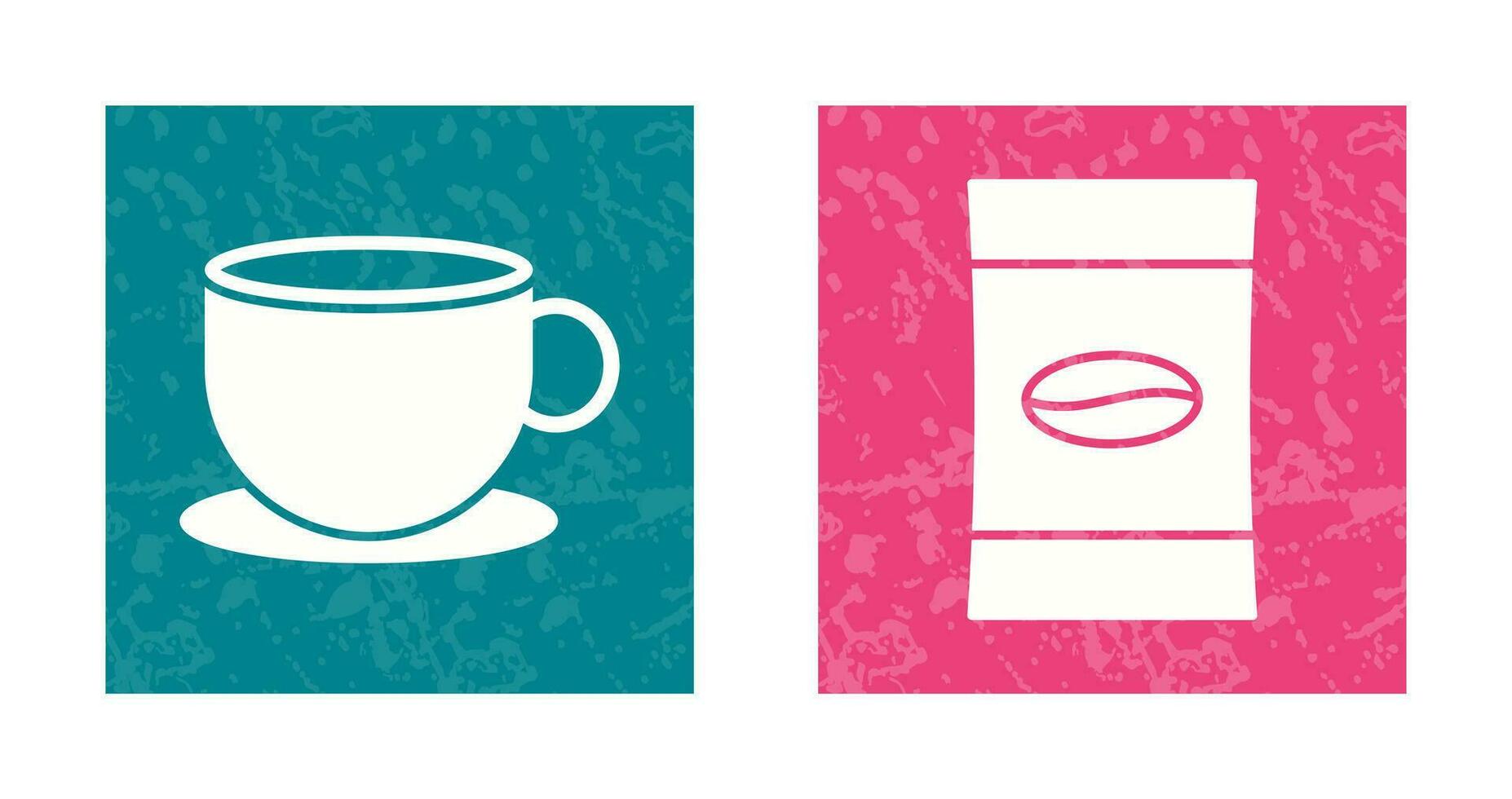 tea and coffee packet Icon vector