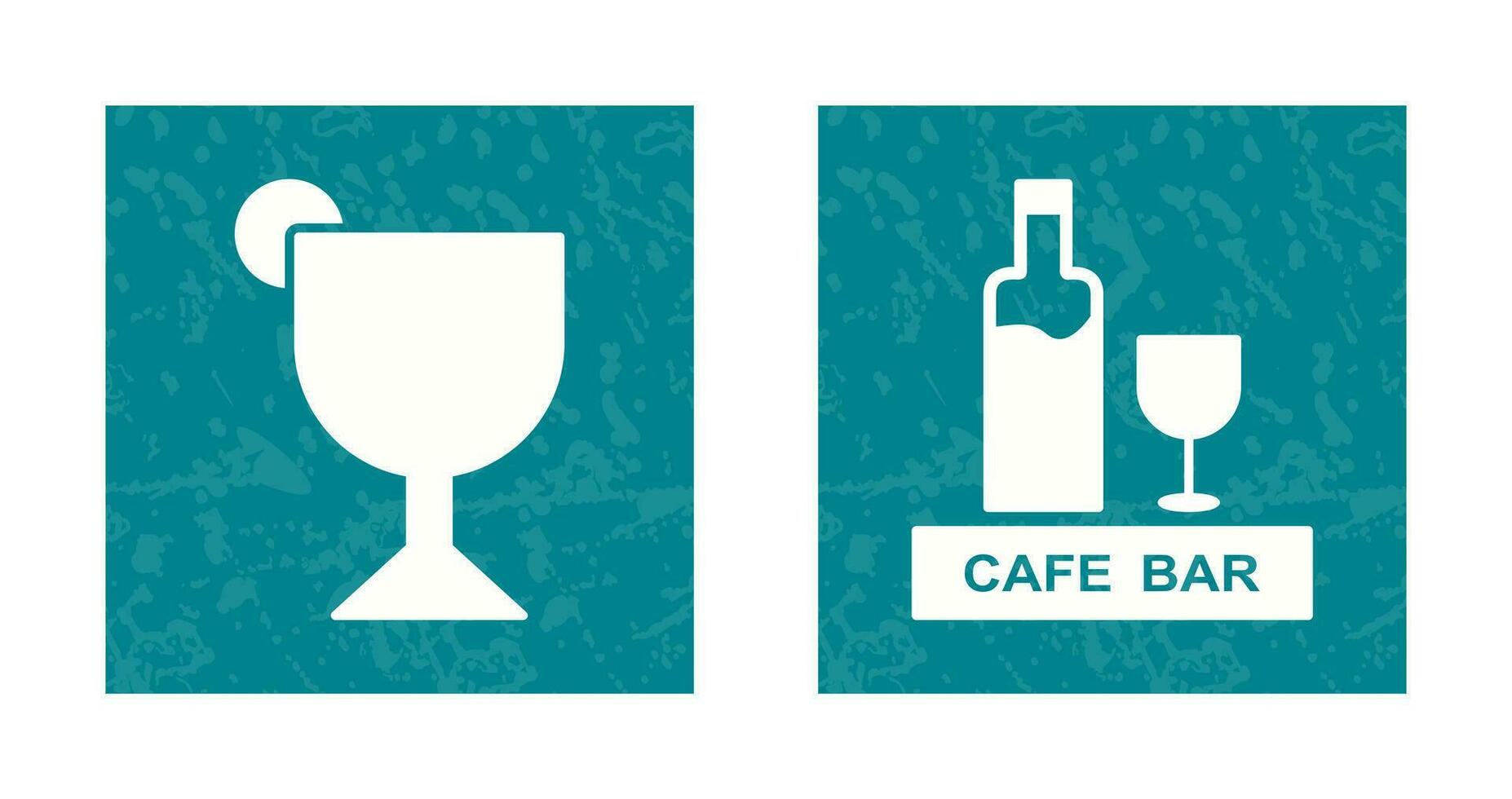 bebidas café y Jerez icono vector