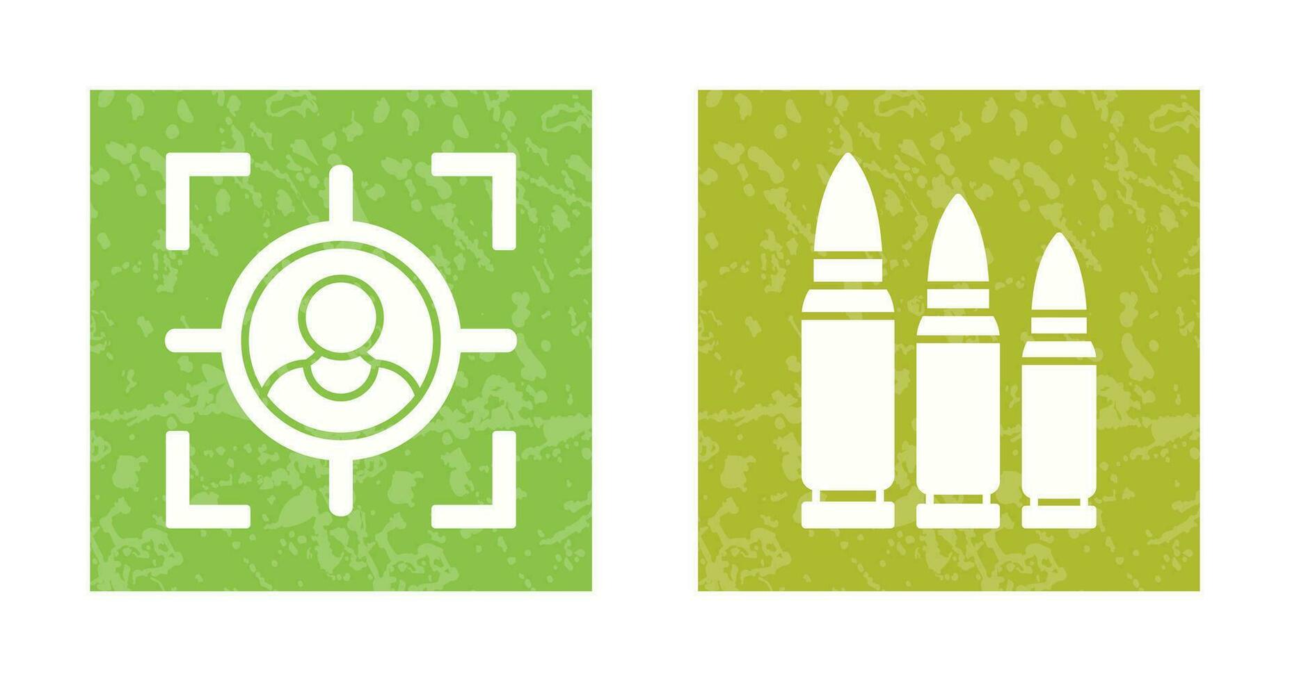 Target and Bullets Icon vector