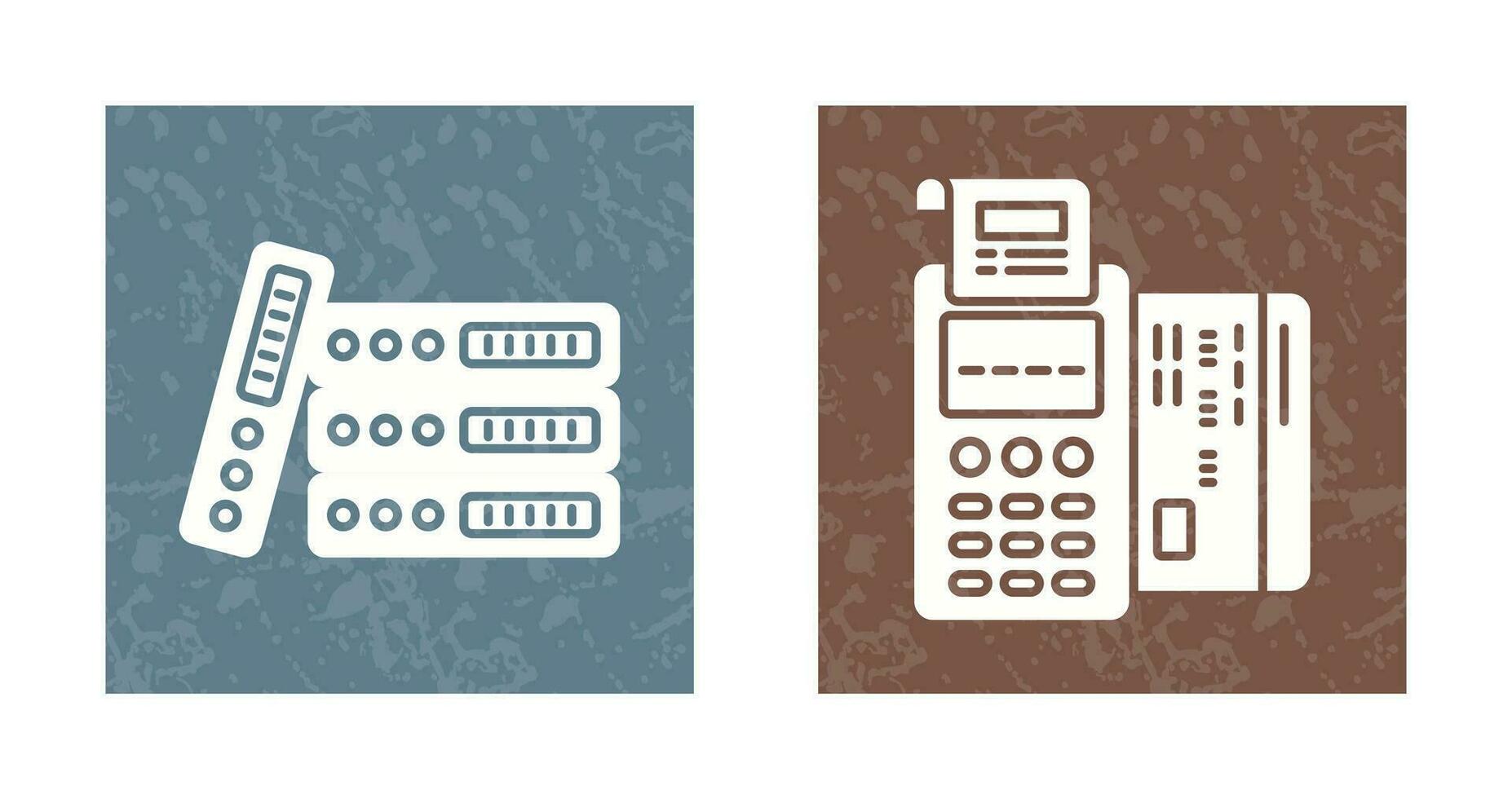 Binders and Pos terminal Icon vector