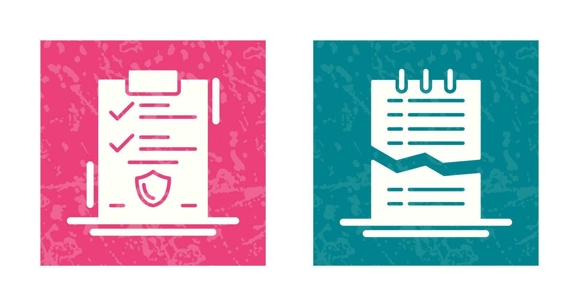 Approved and Corrupted List Icon vector