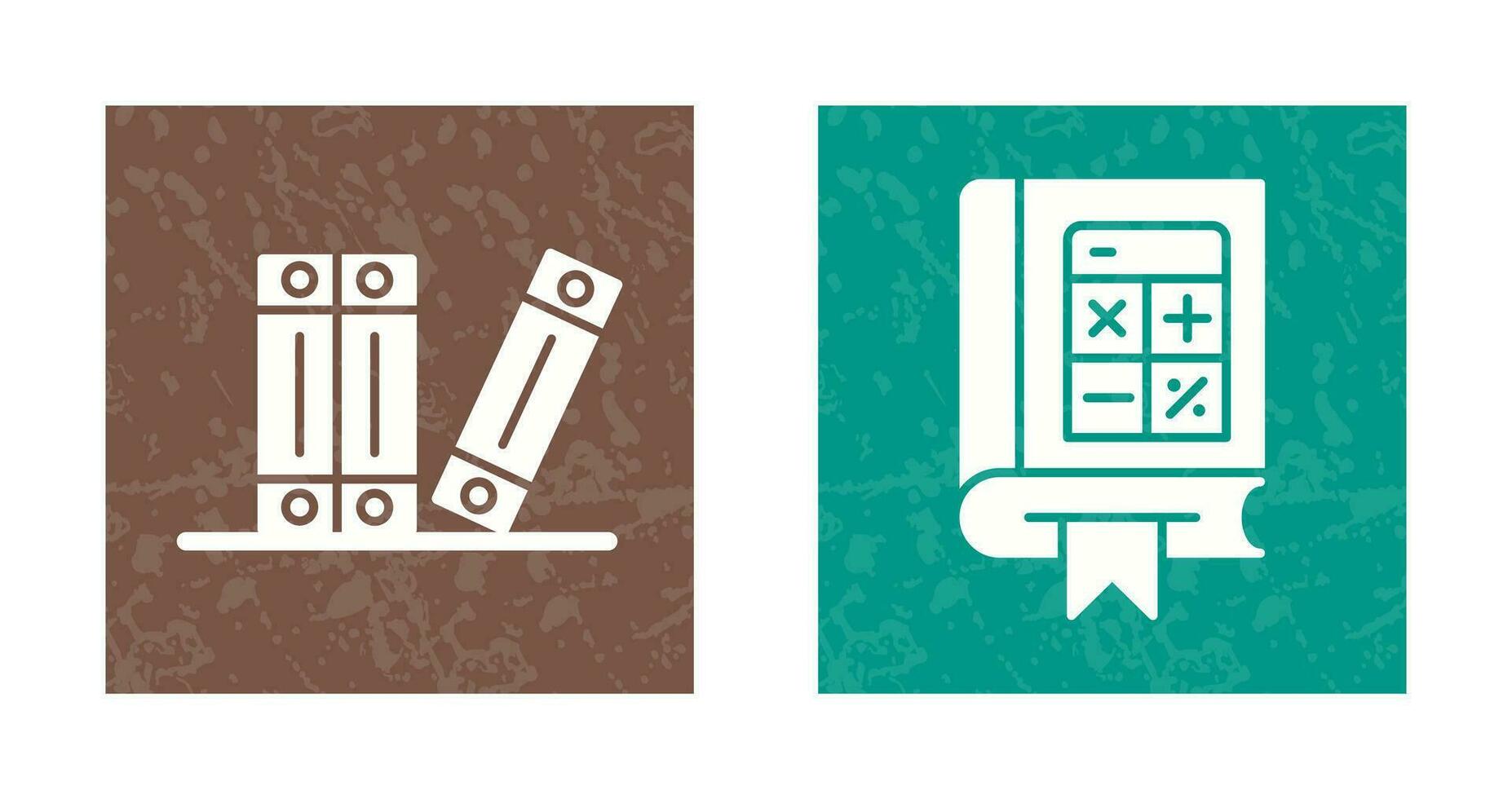 Archive and Mathematics Icon vector