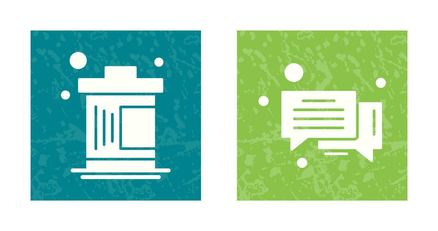 Delete and Message Bubble Icon vector