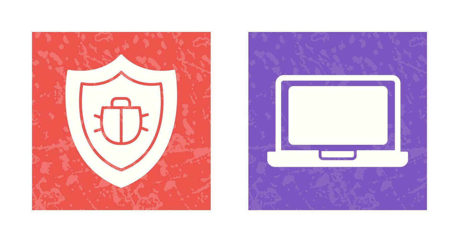 Antivirus and Laptop Icon vector