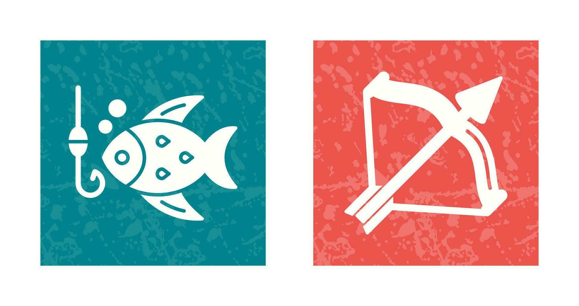 Bow and Fishing Icon vector