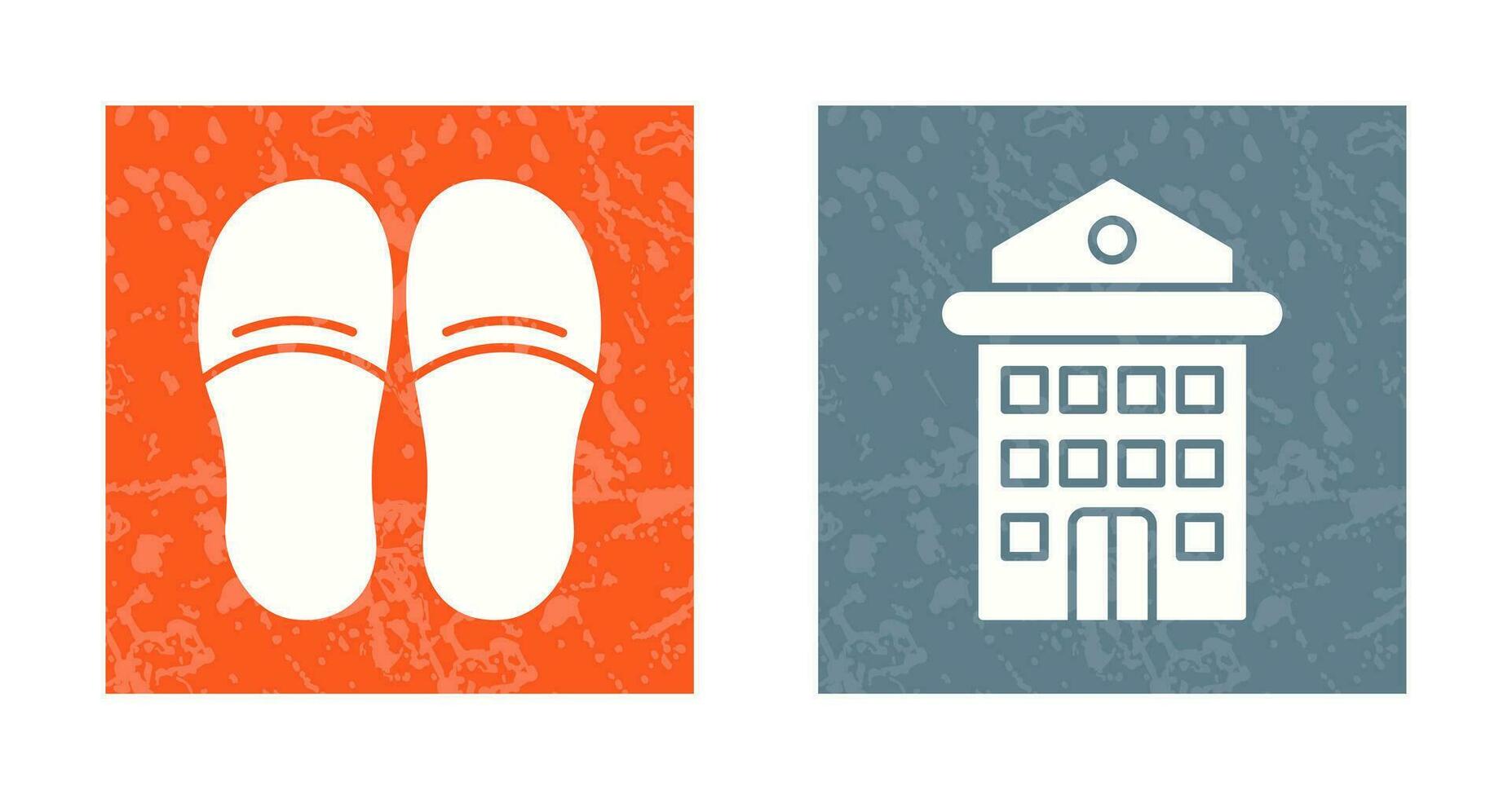 Slippers and Hotel Icon vector
