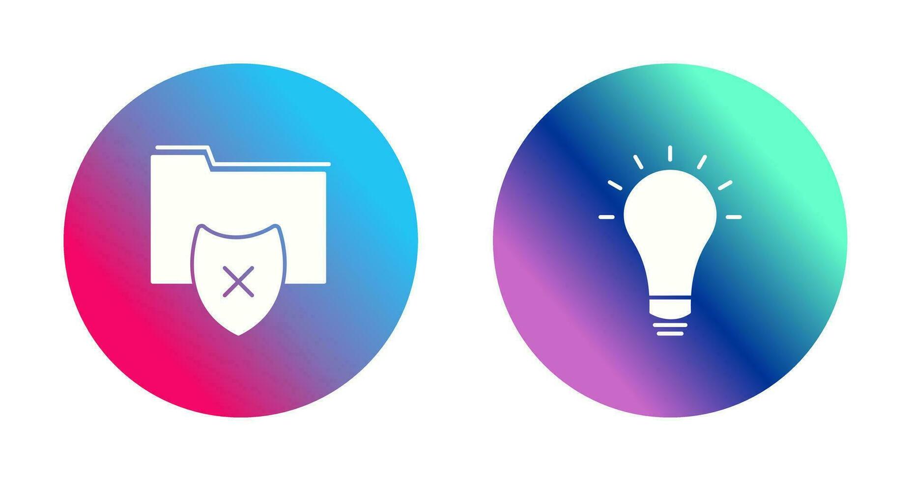 vulnerable folders and innovatives idea Icon vector