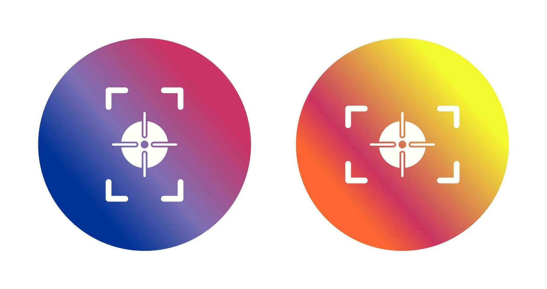 focus vertical and focus horizontal Icon vector