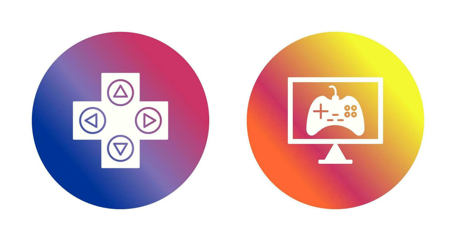 Gaming Control and Online Games Icon vector
