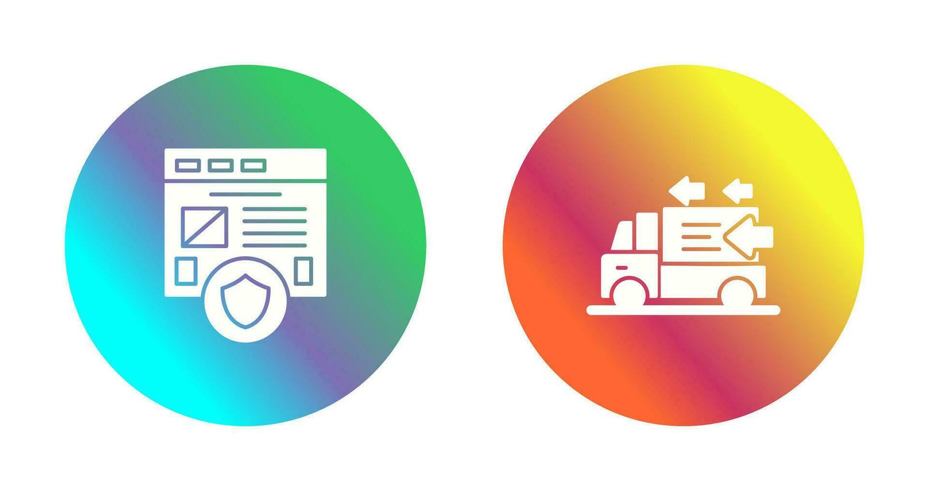 Secure and Order Return Icon vector