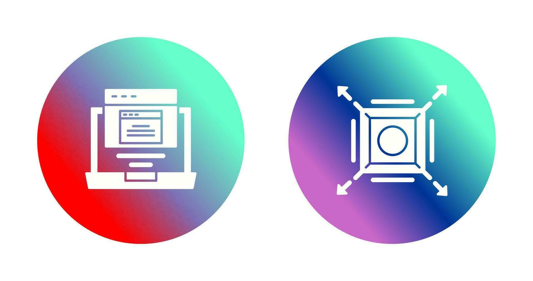 Pop Up and Maximize Icon vector