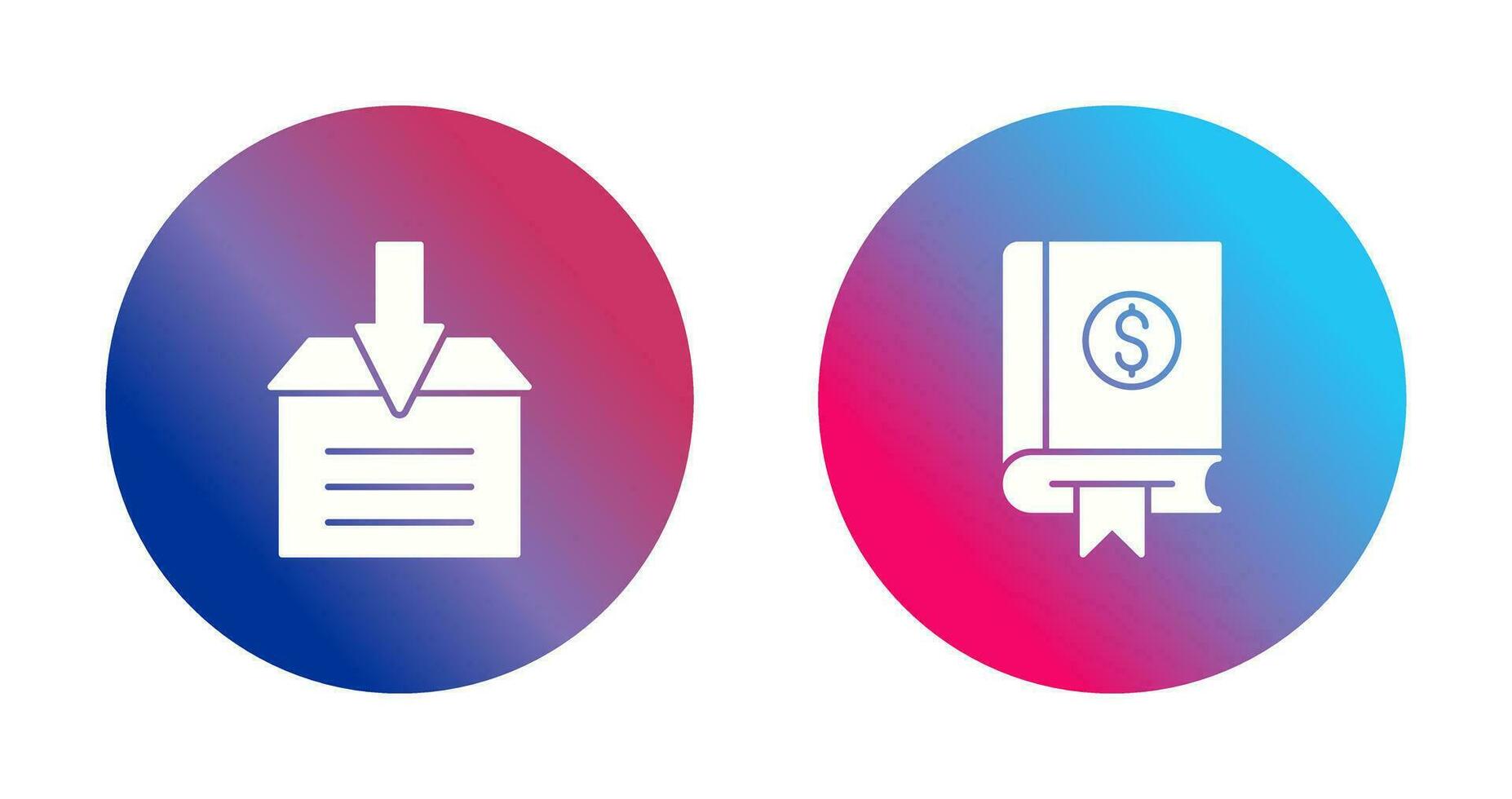 Finance and Archive Icon vector