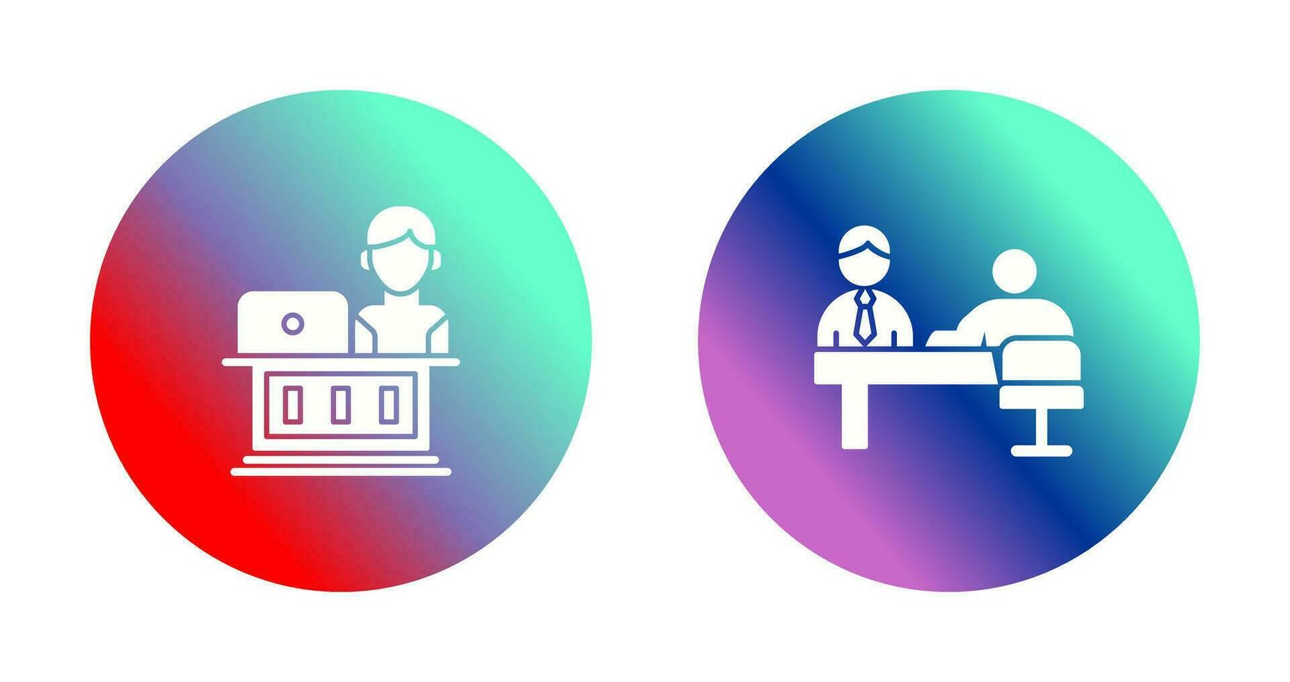 Employee and Evaluating work Icon vector