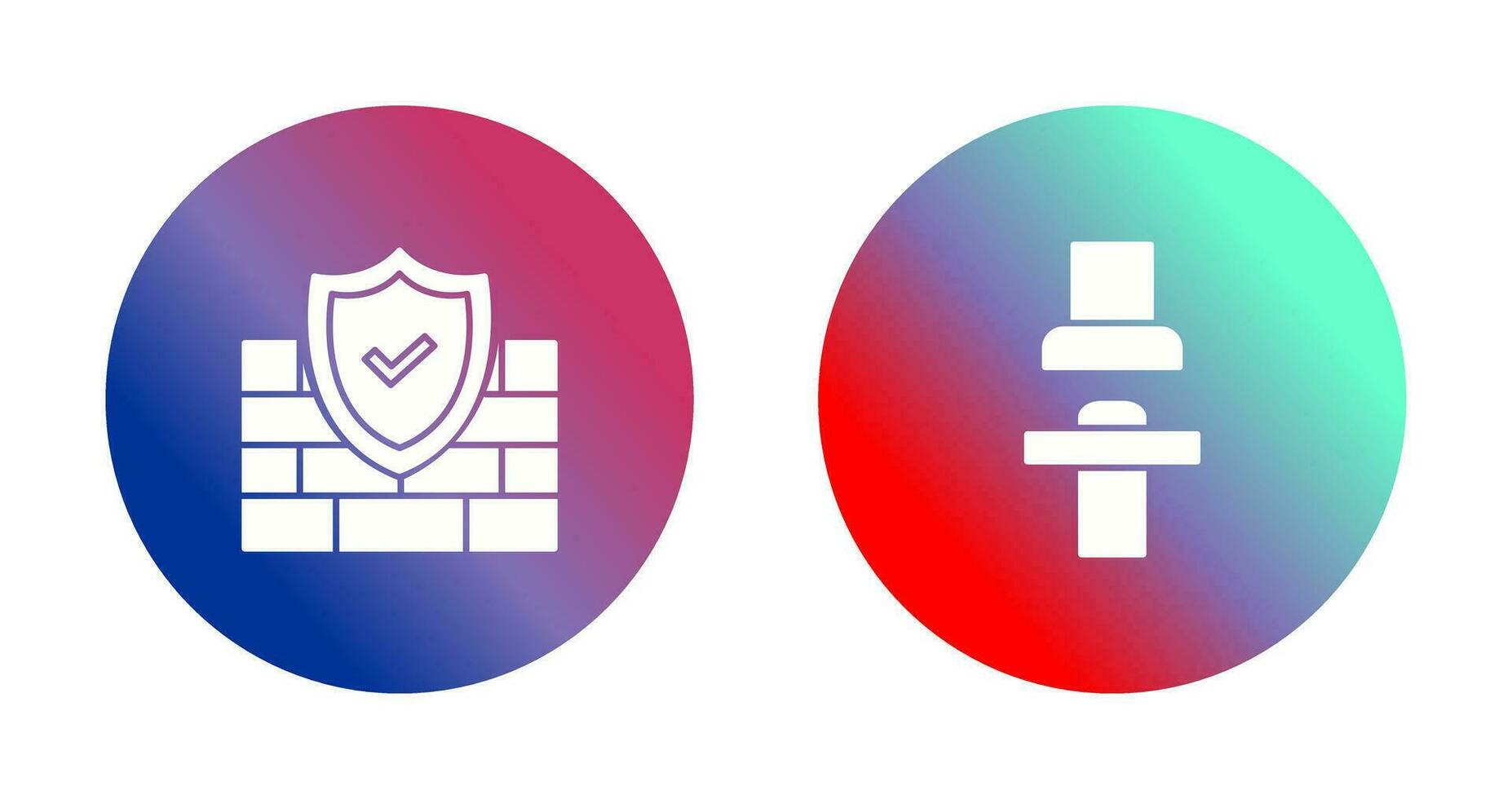 Firewall and Seat  Icon vector