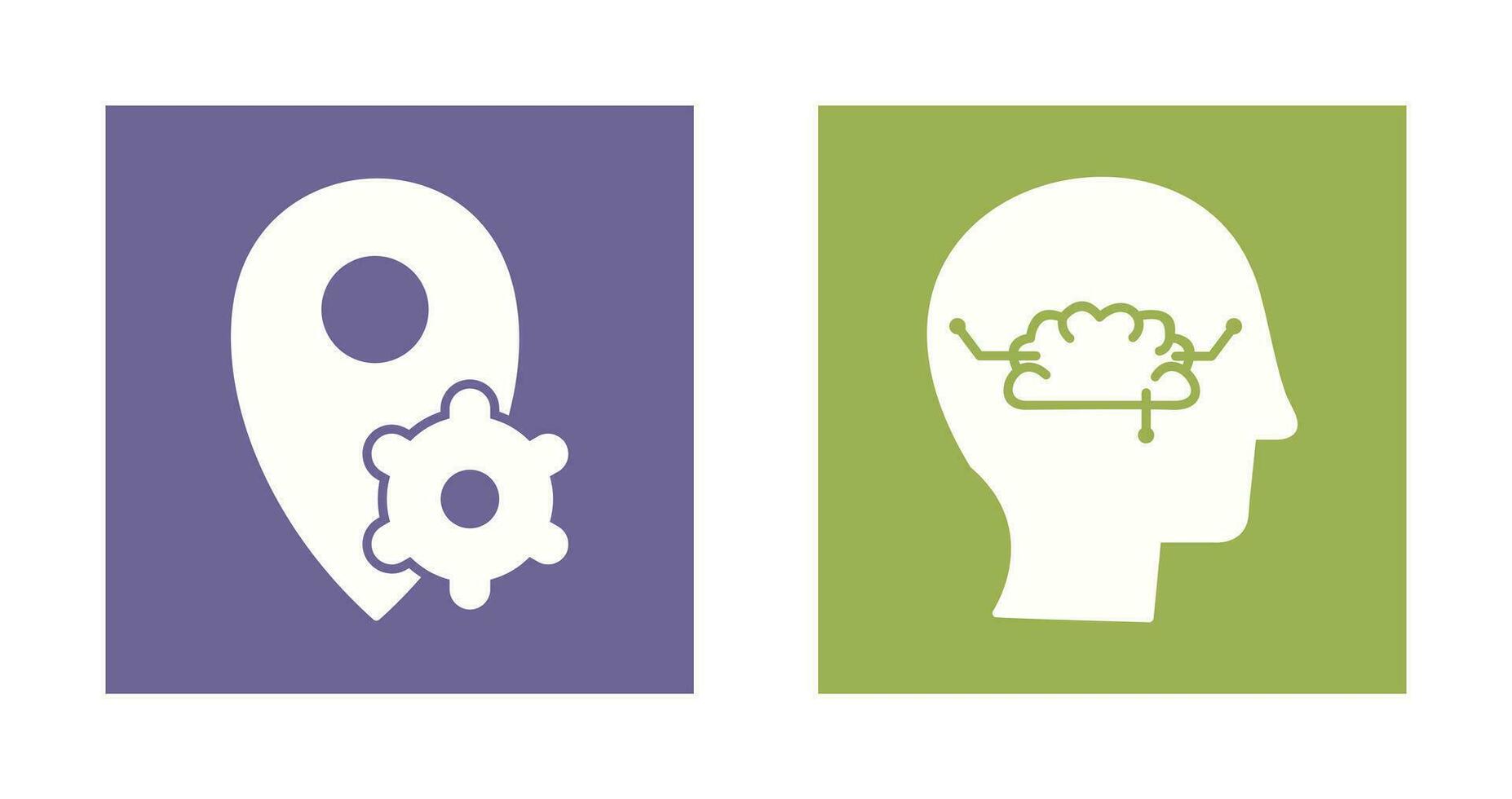 thinking and knowledge  Icon vector