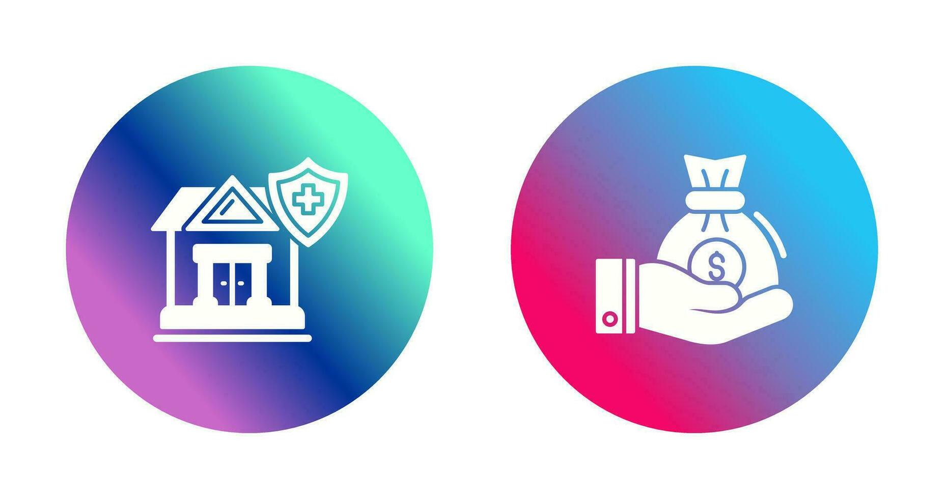 Health and Investment Icon vector