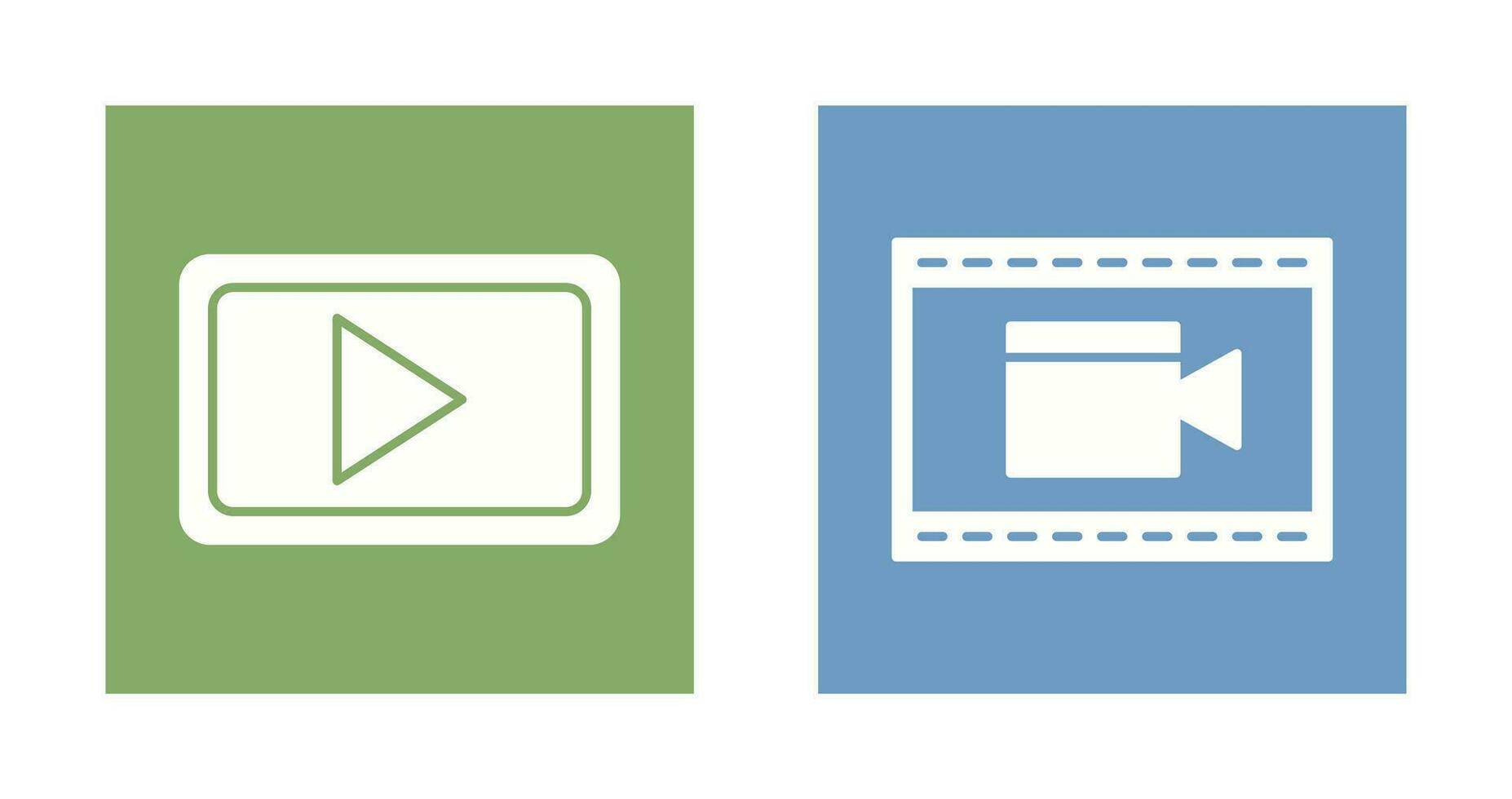 Video Communication and Video and Animation Icon vector