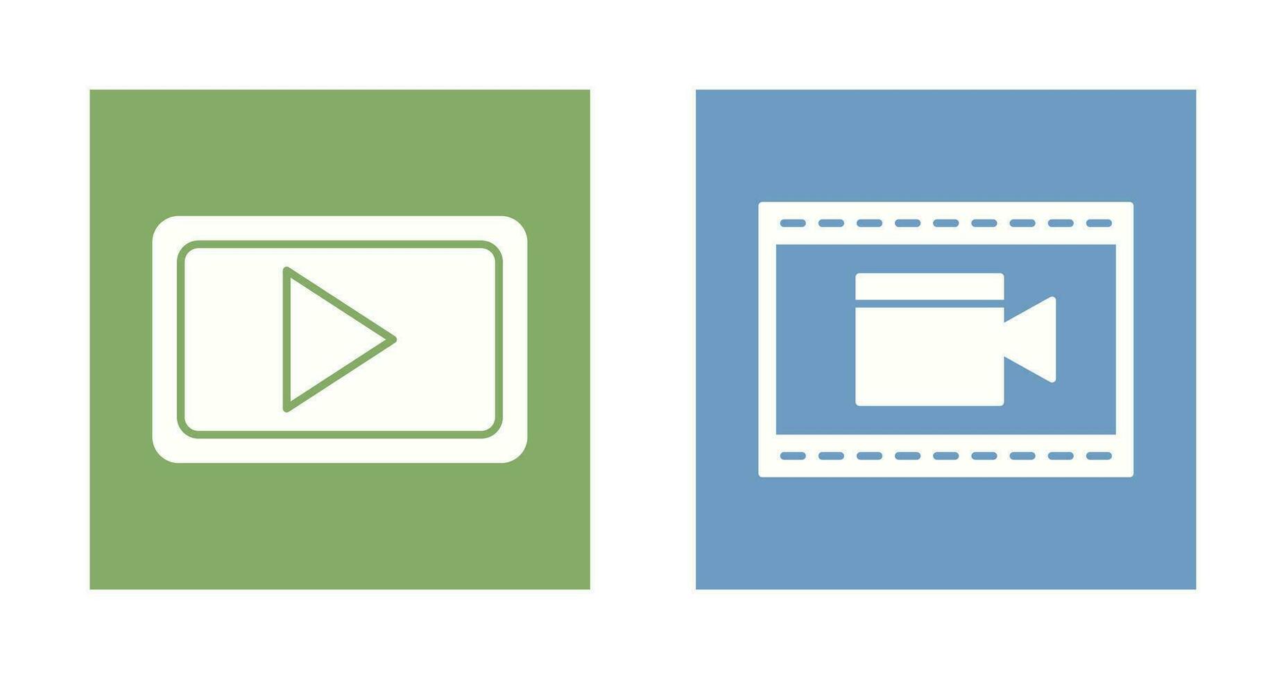 Video Communication and Video and Animation Icon vector