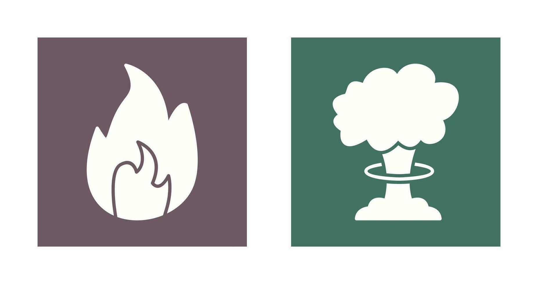 flame and bomb blast Icon vector