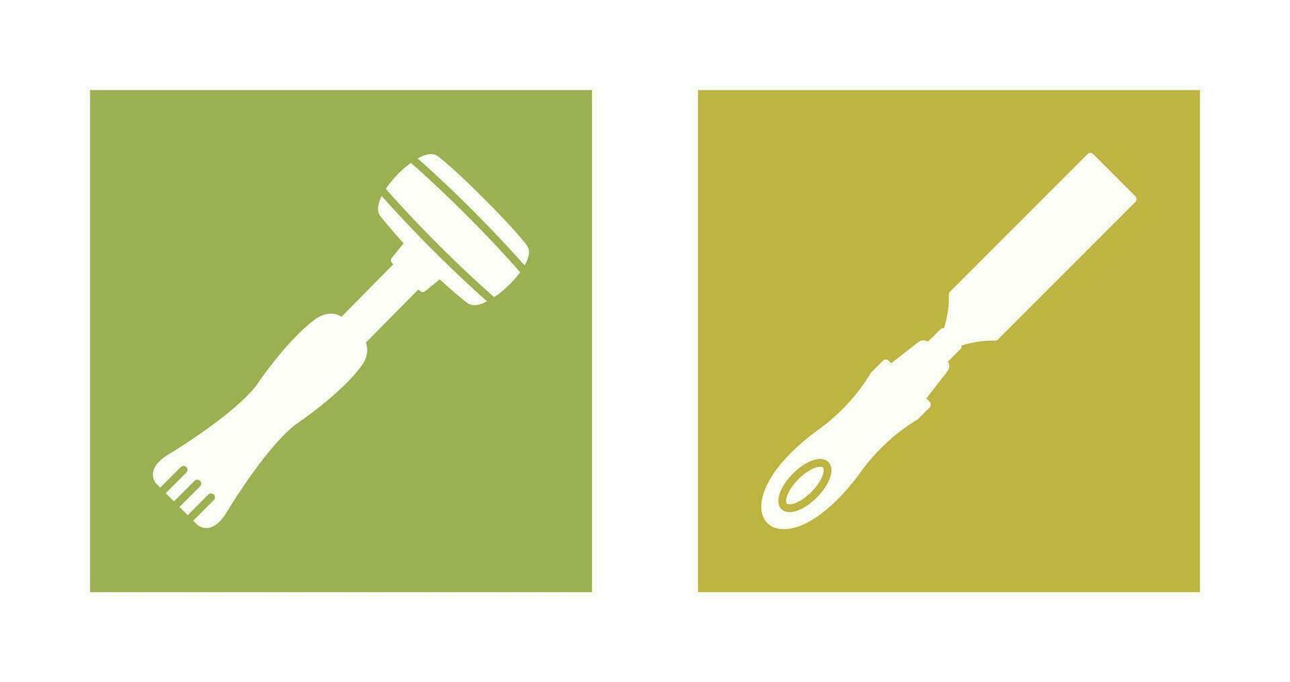 Sledgehmmer and Chisel Icon vector