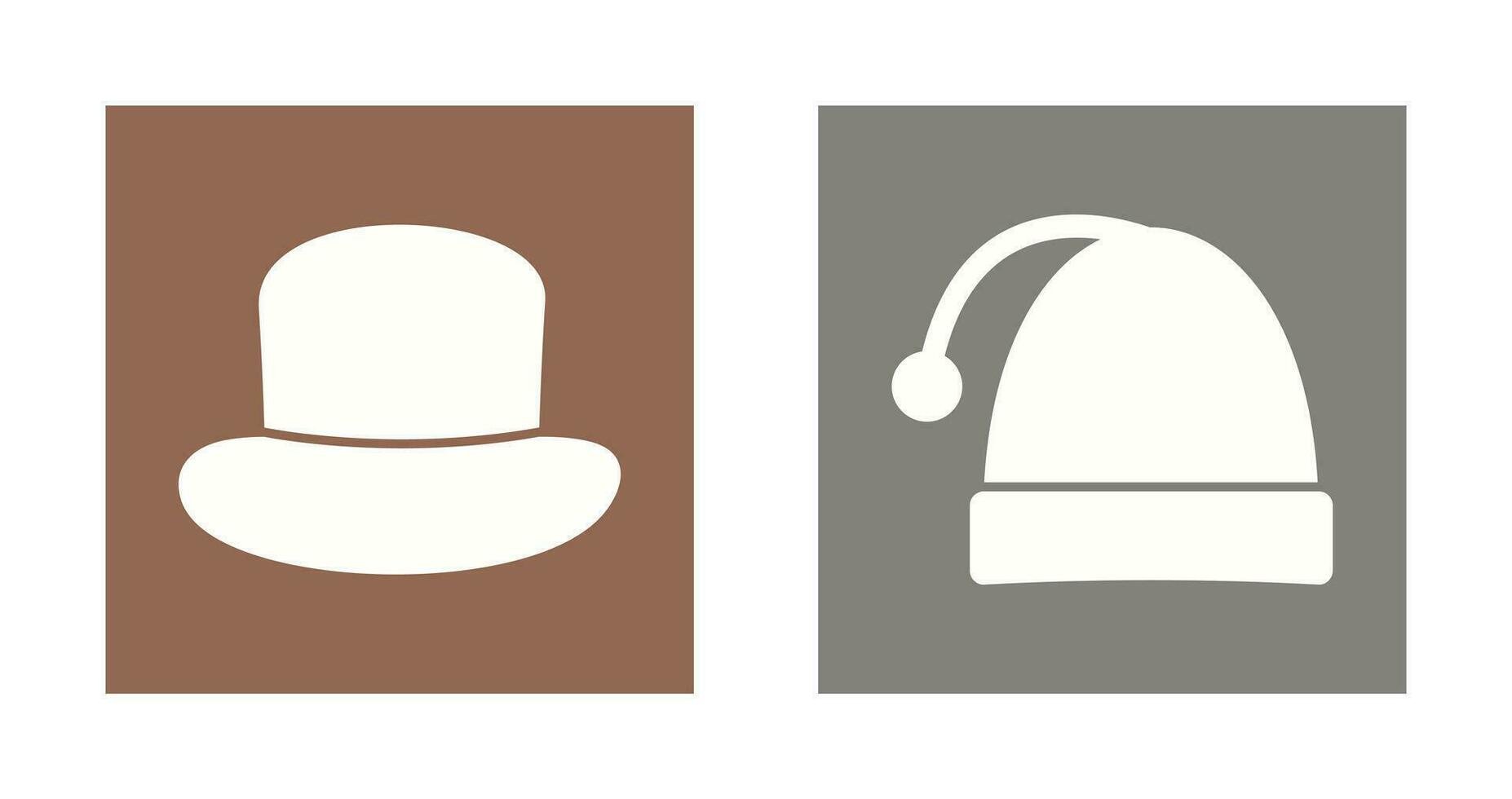 Hat and Christmas Icon vector