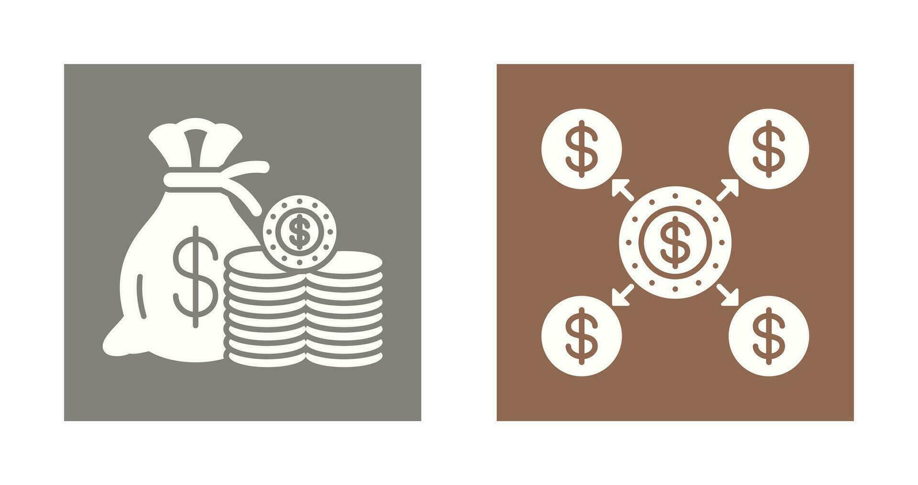 Saving and Distribution Icon vector