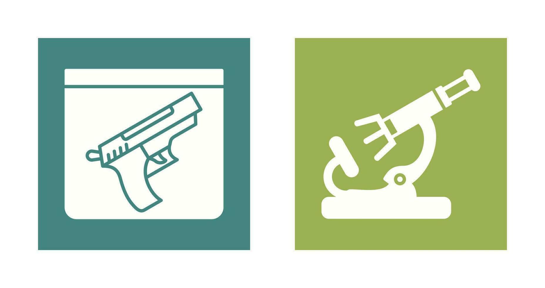 Evidence and Microscope Icon vector