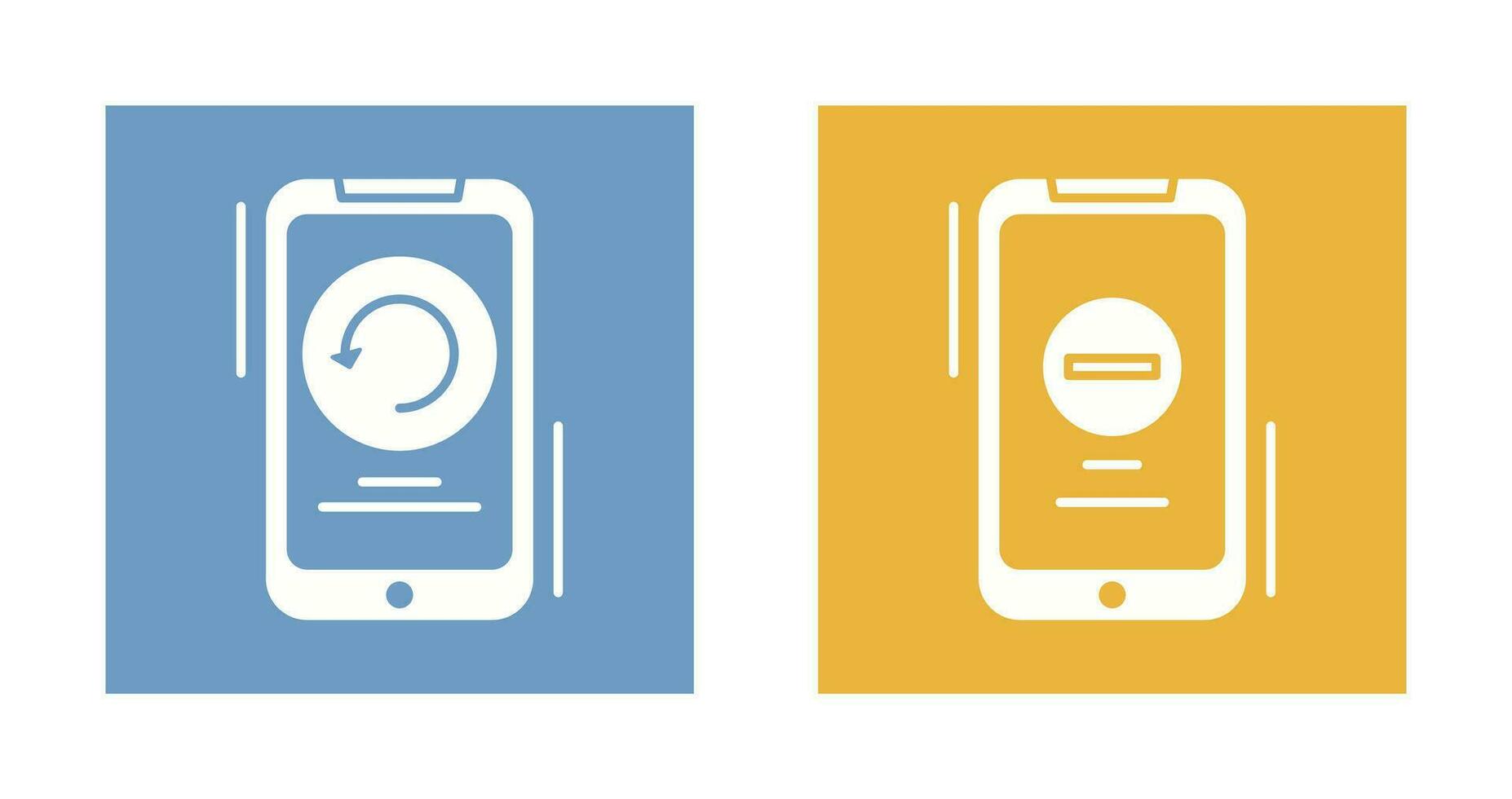 Restart and Remove Icon vector