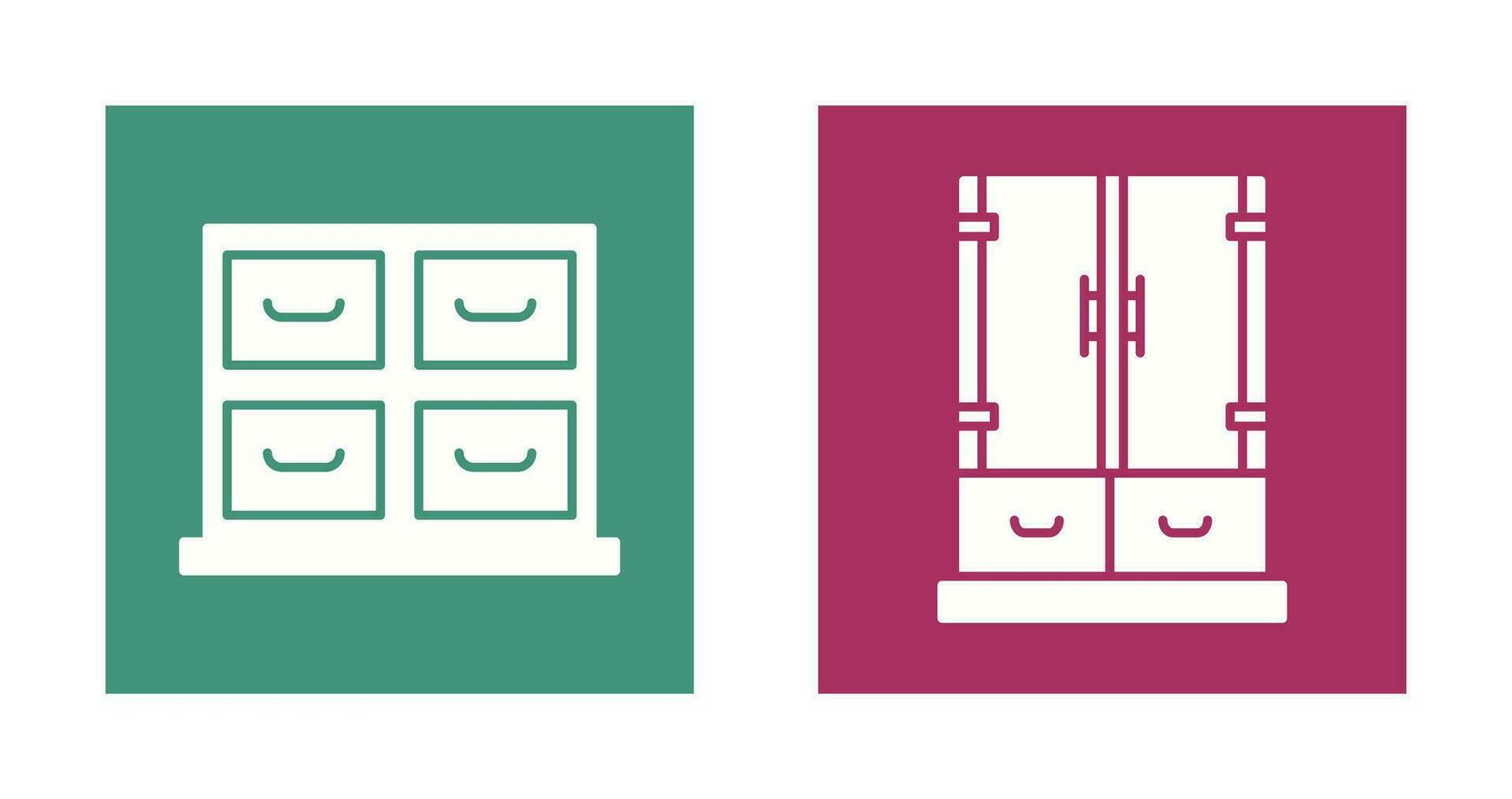 Cabinet and Business Icon vector