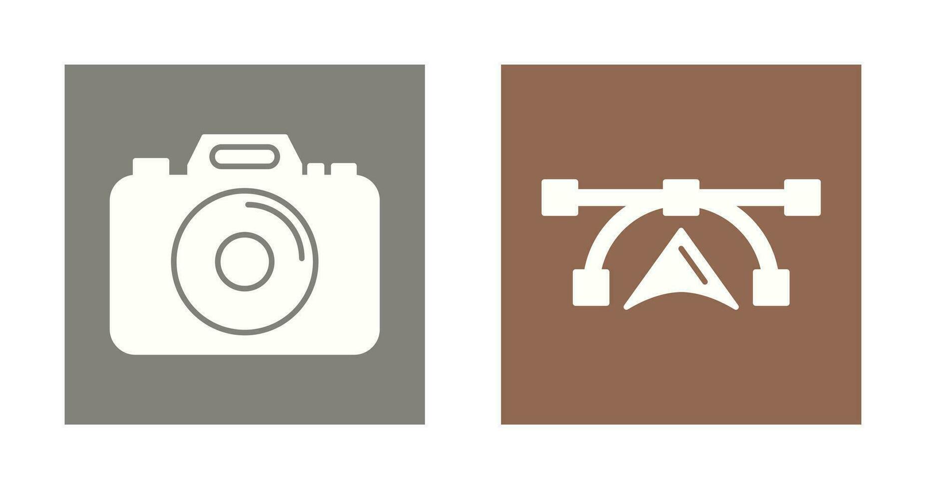 Camera and Vectors Icon